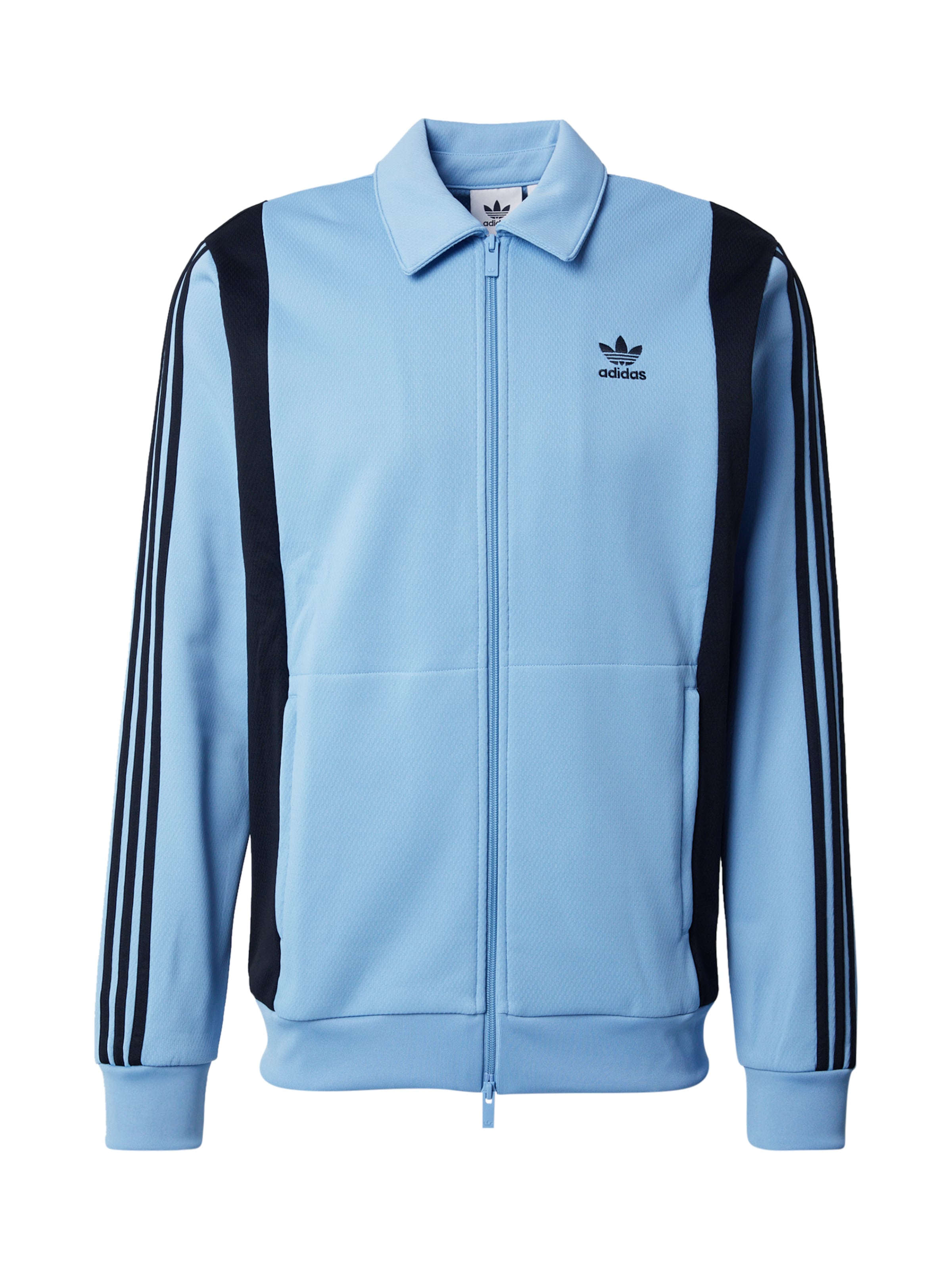 Adidas Originals Textil Sweatjacke in Blau: Vorderseite