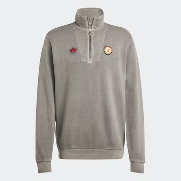 ADIDAS ORIGINALS Sweatshirt 'Manchester United Terrace Icons' in Grey: front