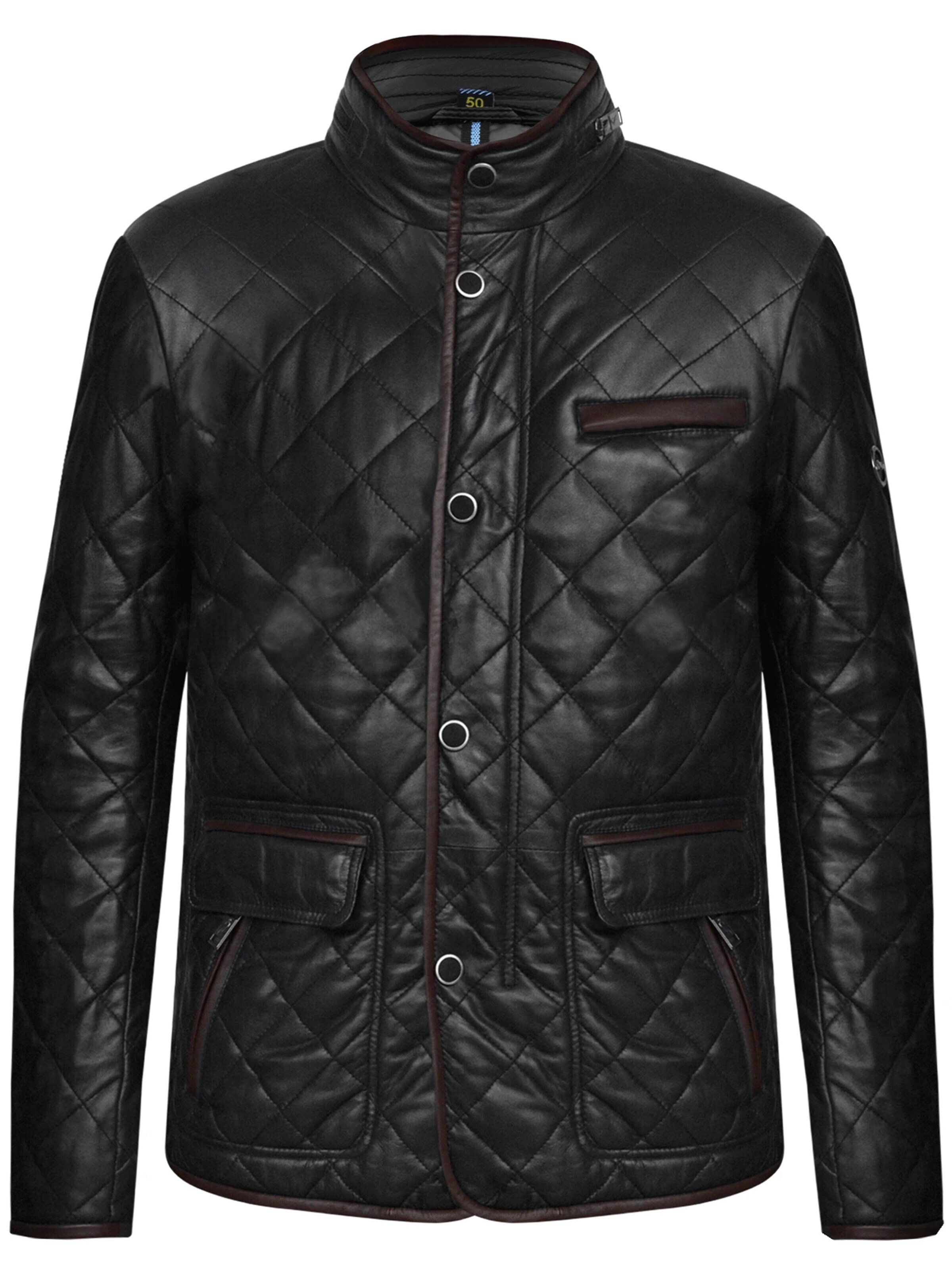 Agamaa Übergangsjacke 'Ojvind'‌‌‌‌‌‌‌‌‌‌ in Schwarz: Vorderseite