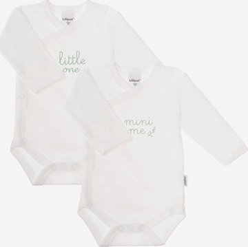 LILIPUT Wickelbody, langarm (2er Pack) weiß "little one / mini me" in Weiß: predná strana