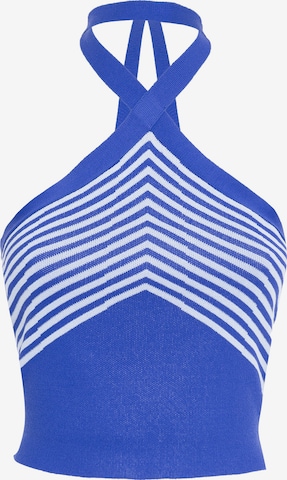 Haut Influencer en bleu : devant