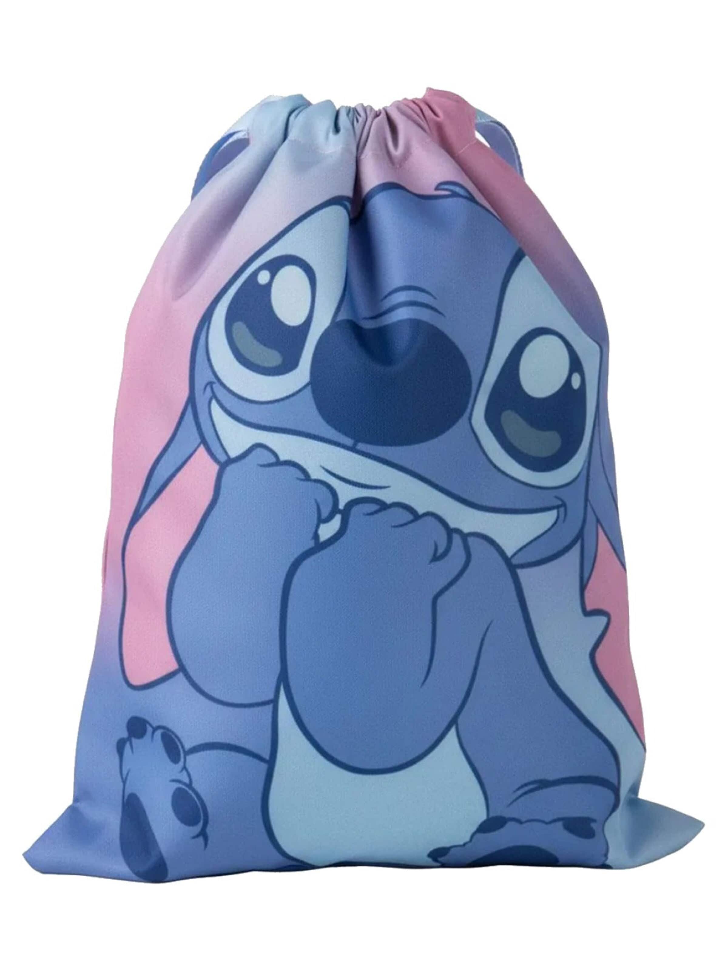 Disney Lilo & Stitch Gym bag 'Disney Stitch Zwemtas en Gymtas voor Meisjes Roze 33 x 27 cm' in Blue: front