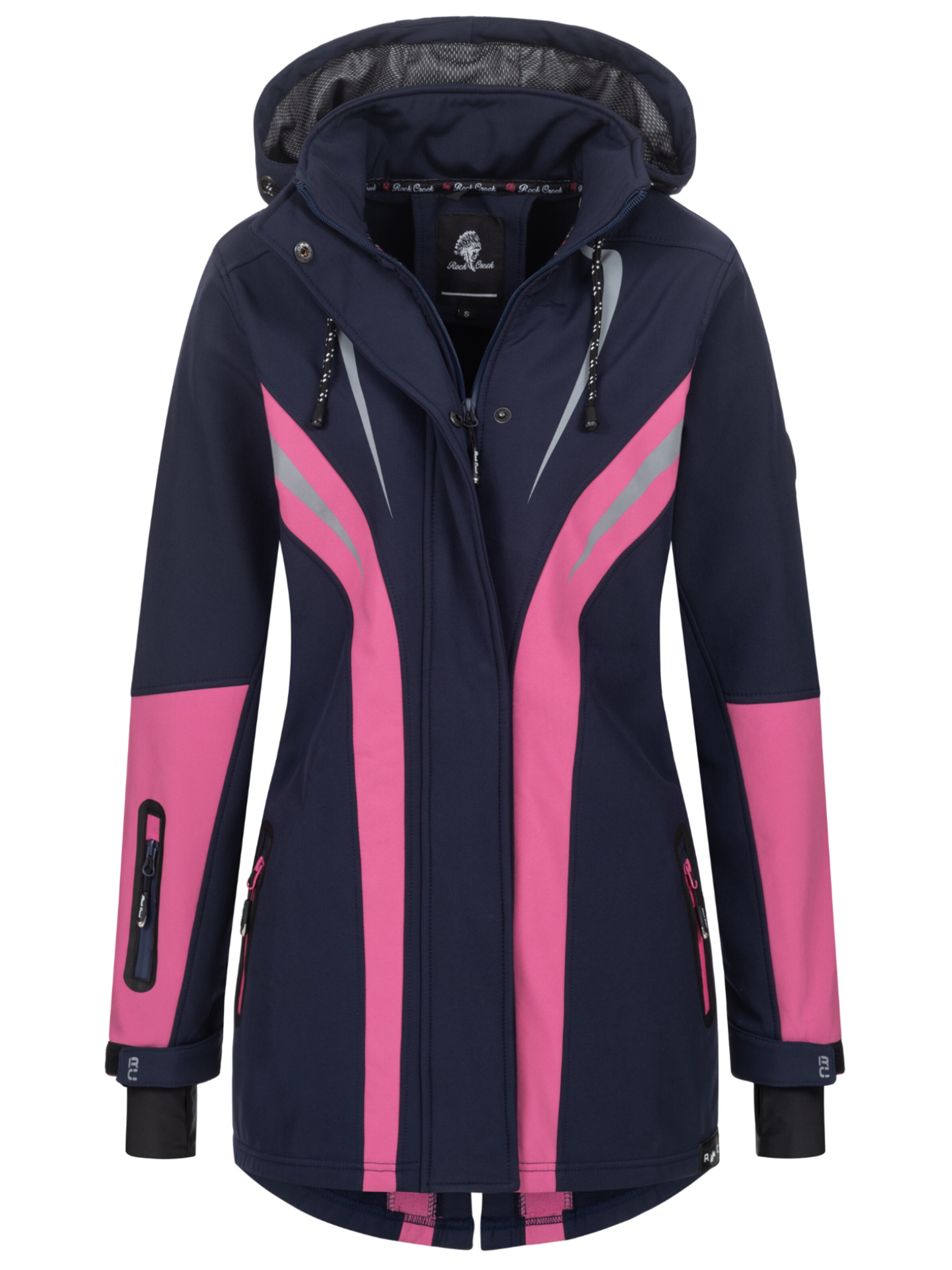 Rock Creek Funktionsjacke in Blau: Vorderseite