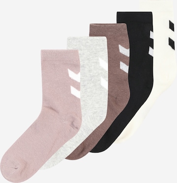 Hummel Socks 'MAKE MY DAY' in Grey: front