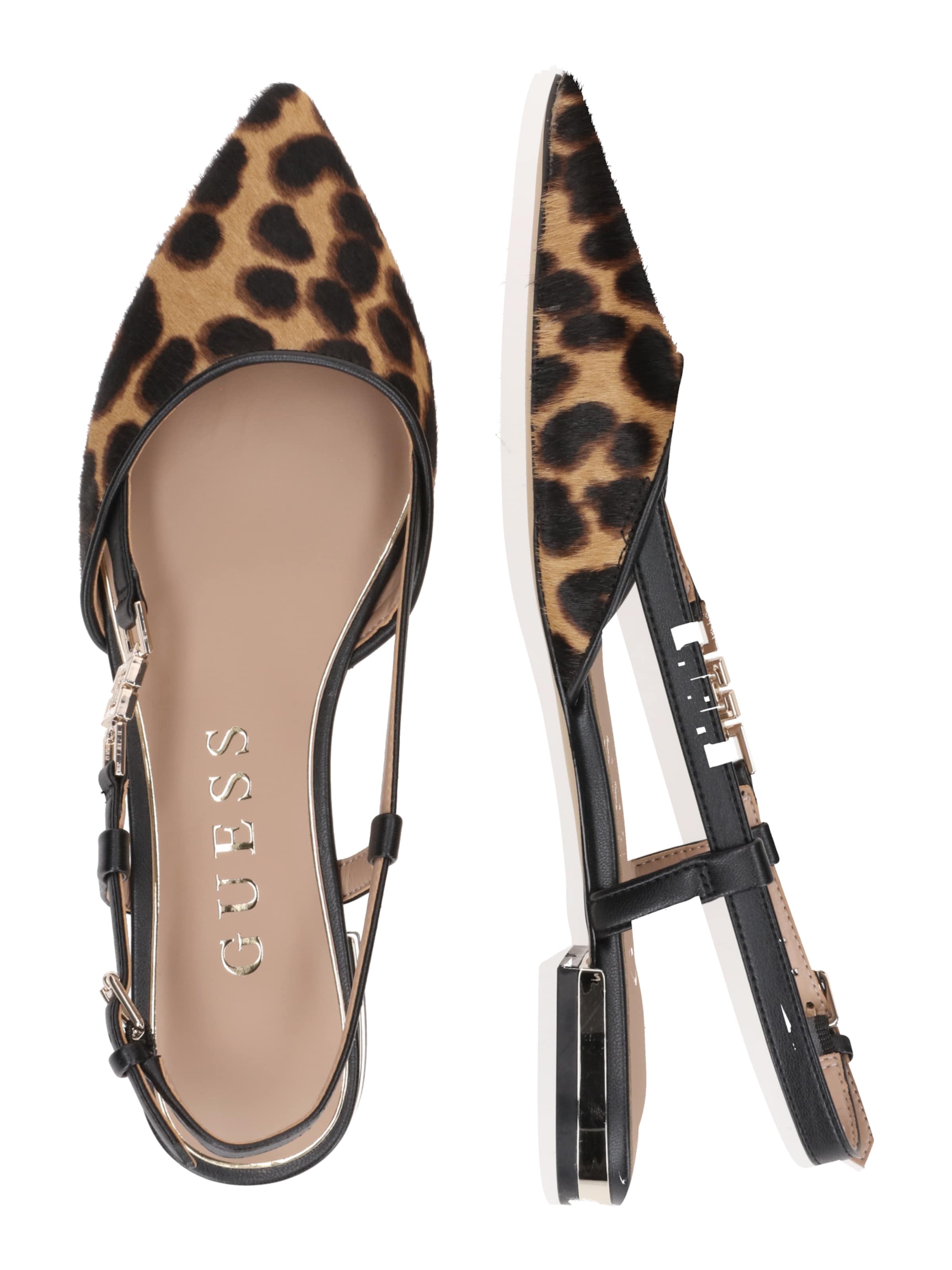 GUESS Slingback pumps 'Franiely' i brun