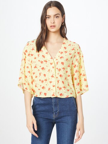 Oasis Blouse in Geel: voorkant