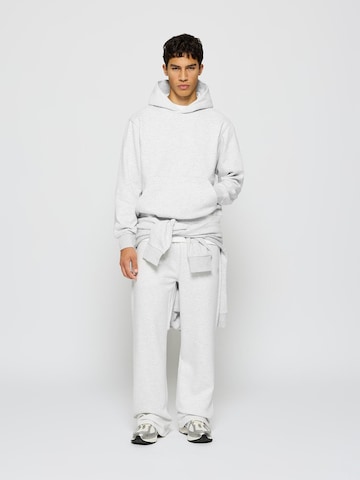 Burocs Wide leg Workout Pants in Grey: front