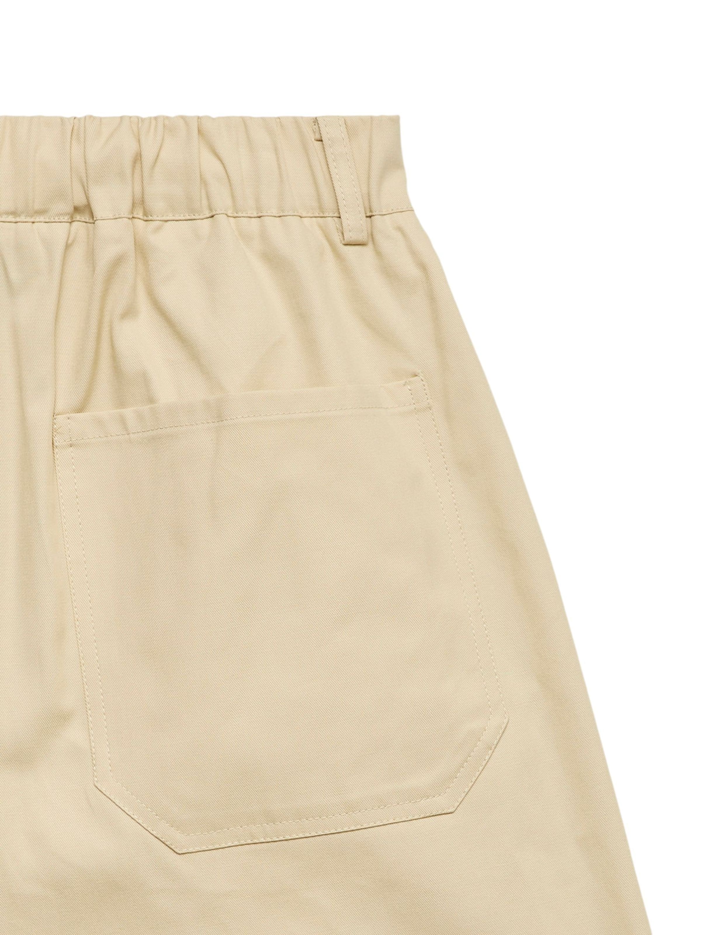 VERO MODA Tønde Bukser med lægfolder 'VMCaitlyn' i beige