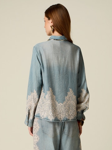 oltre Blouse in Blauw