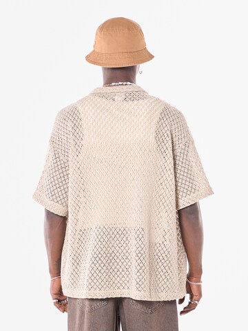 Comfort fit Camicia 'Hairy Toad' di VAMOS CLO in beige