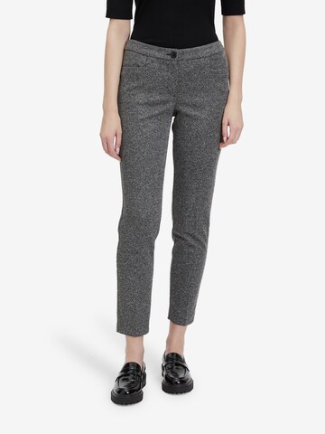 Betty Barclay Regular Pleated Pants in Grey: front