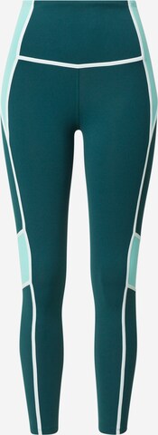 Skinny Pantalon de sport Reebok en vert : devant