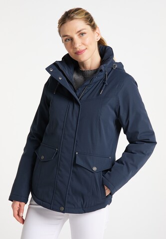 usha BLUE LABEL Winter Jacket in Blue: front