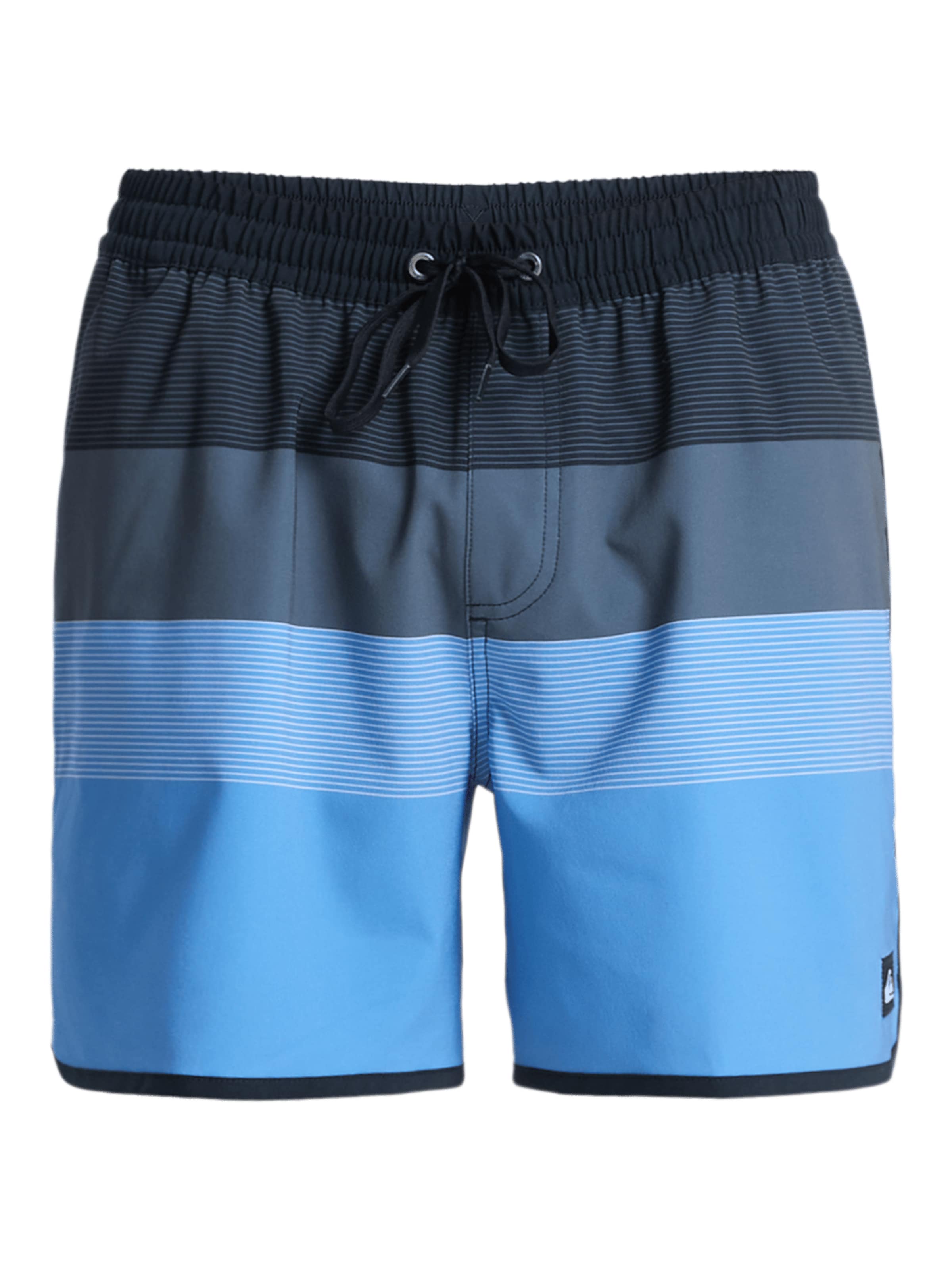 QUIKSILVER Badeshorts 'Stretch Scallop Volley 16' in L in navy / himmelblau / petrol, Produktansicht