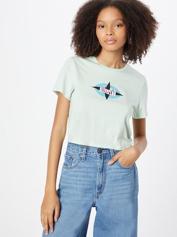 LEVI'S ® Shirt 'Cropped Jordie' in Grün: Vorderseite