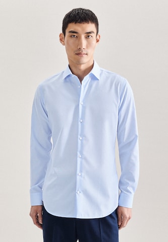 Coupe slim Chemise business SEIDENSTICKER en bleu : devant