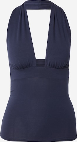 WEEKDAY Top 'Aline' | modra barva: sprednja stran