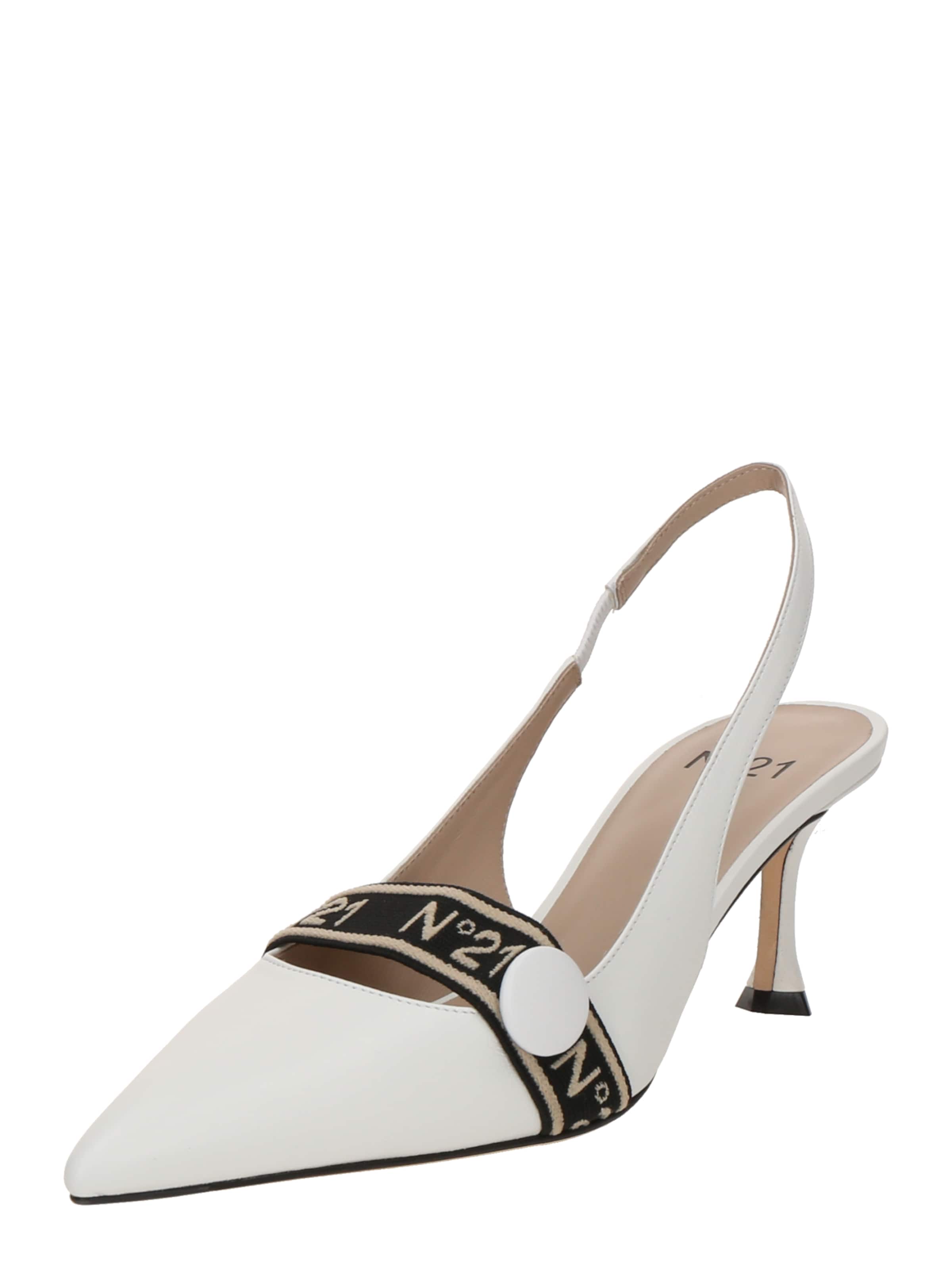 N°21 Pumps in Weiß: Vorderseite