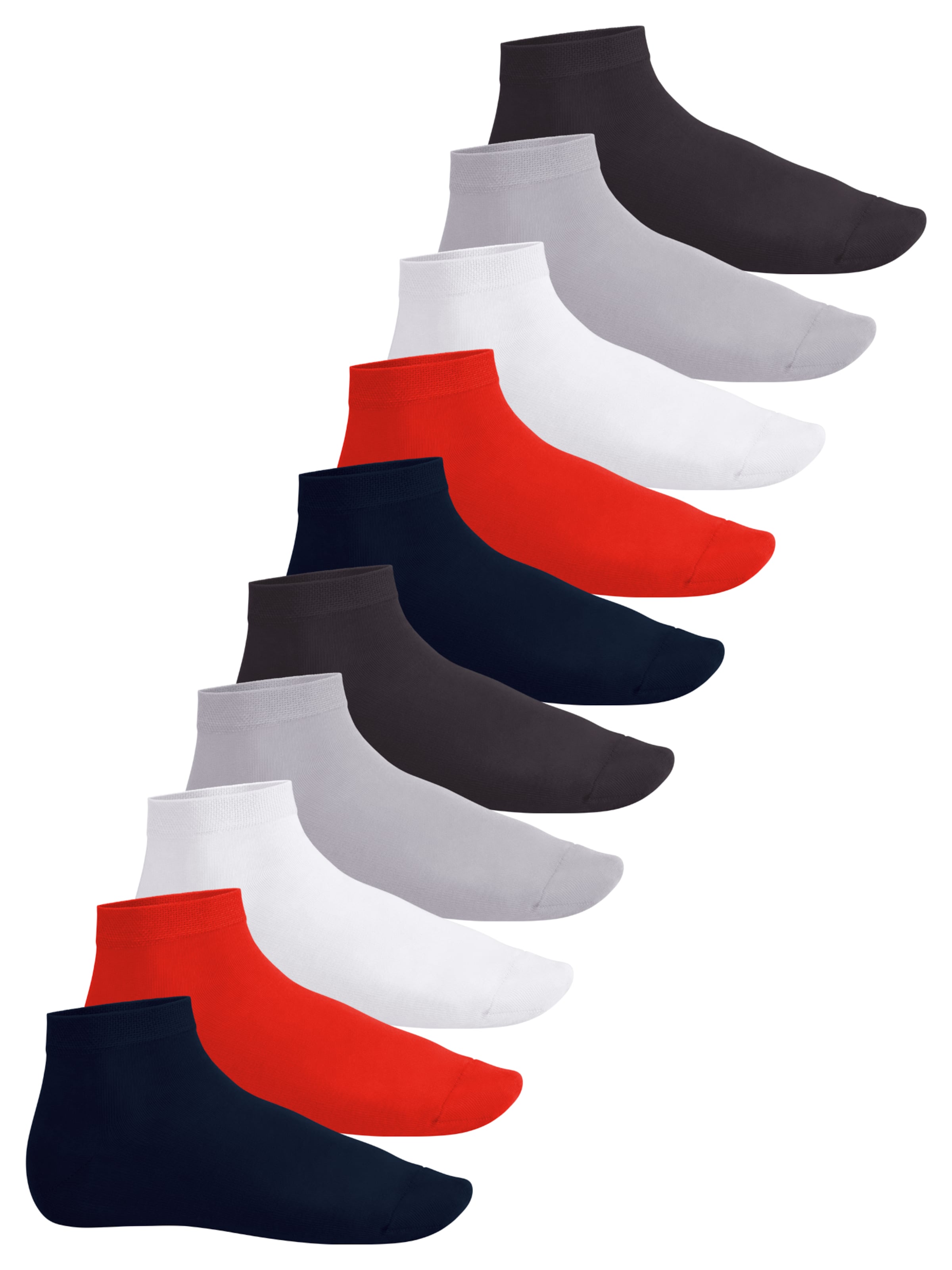 footstar Socken 'EVERYDAY!'‌‌‌ in Rot: Vorderseite