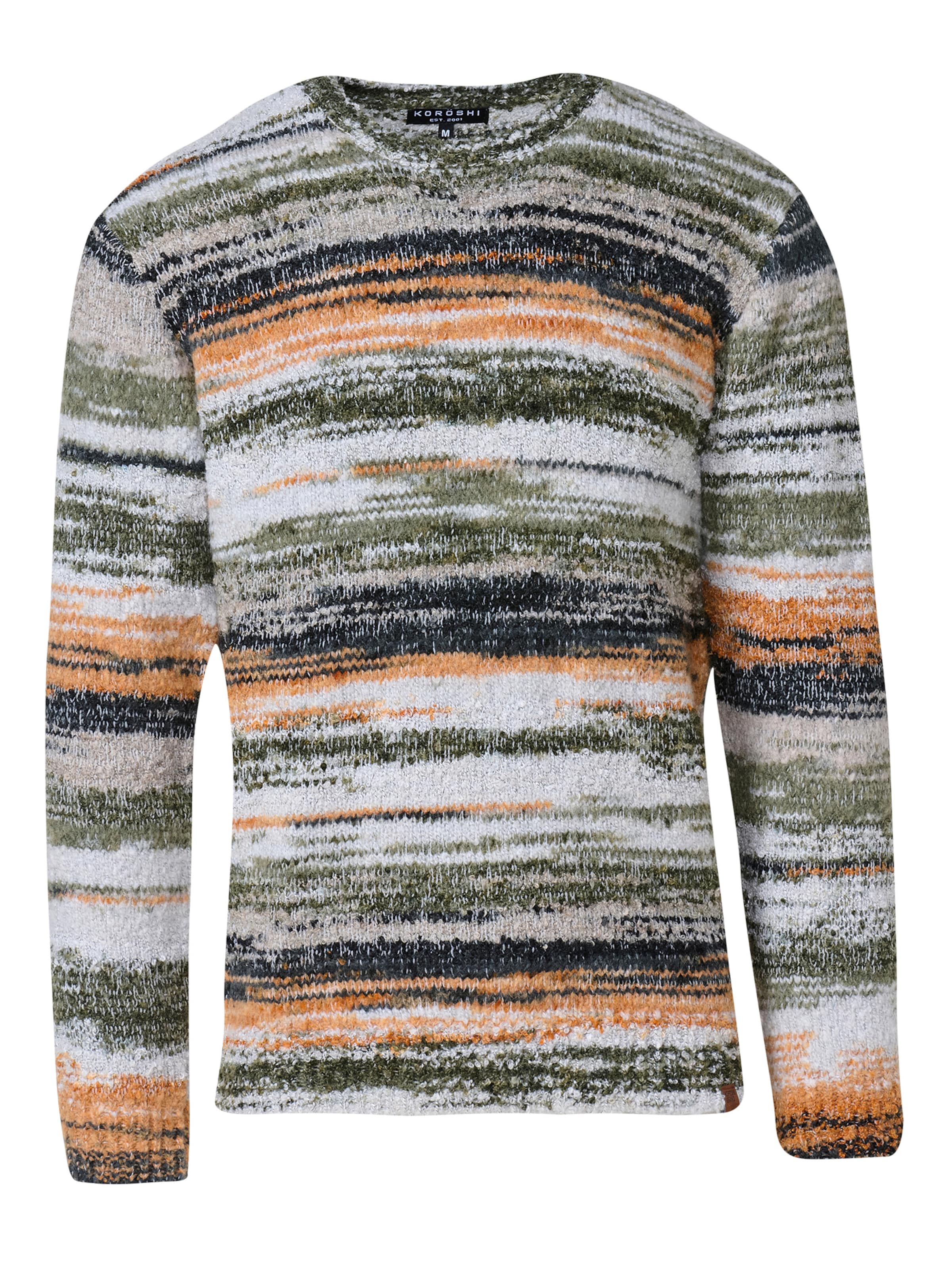 Pull-over KOROSHI en mélange de couleurs : devant