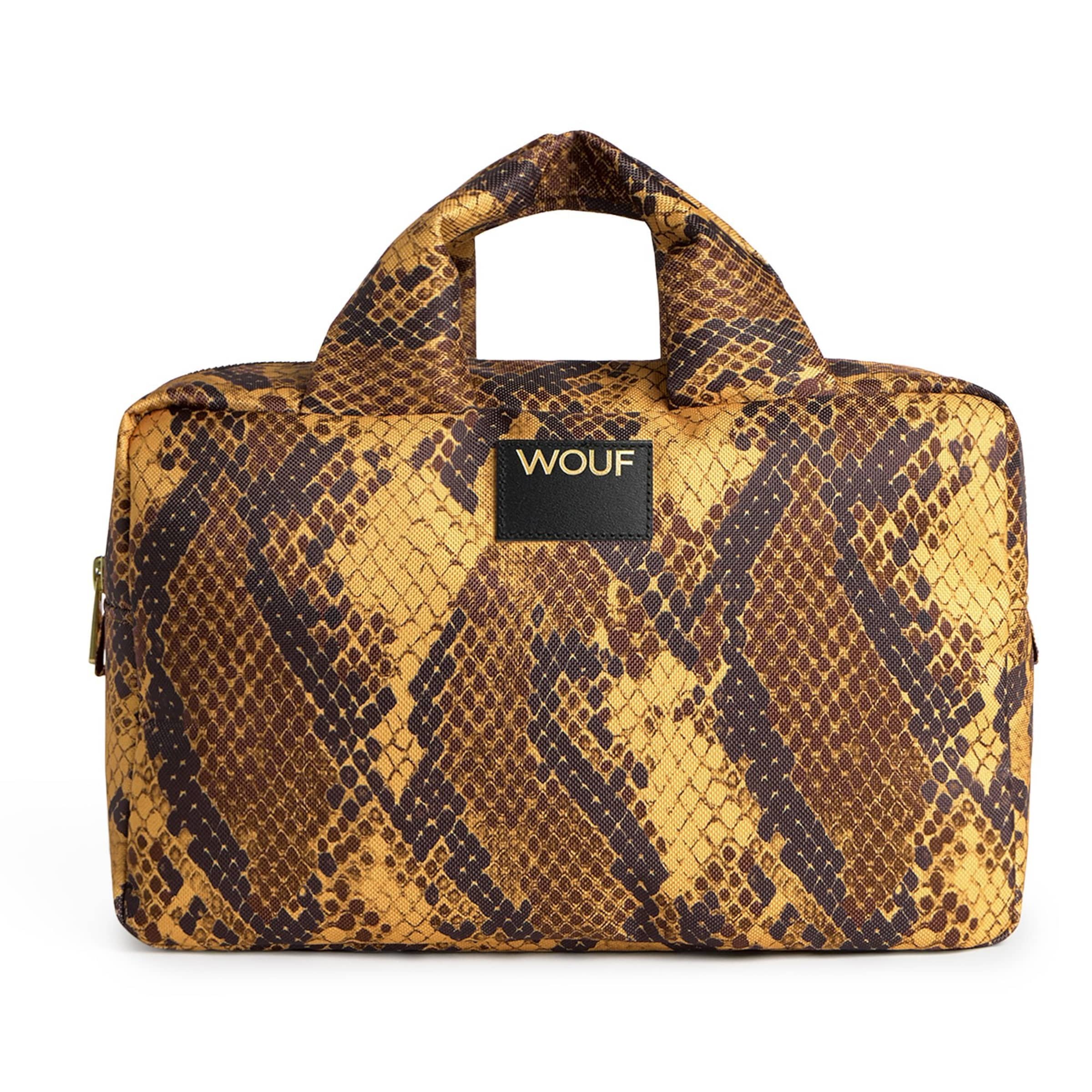 Wouf Kulturtasche 'Daily' in Braun: Vorderseite