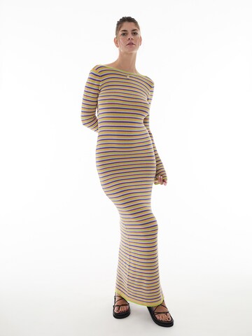 ABOUT YOU x Laura Giurcanu Knit dress 'Bianca' in Mixed colours