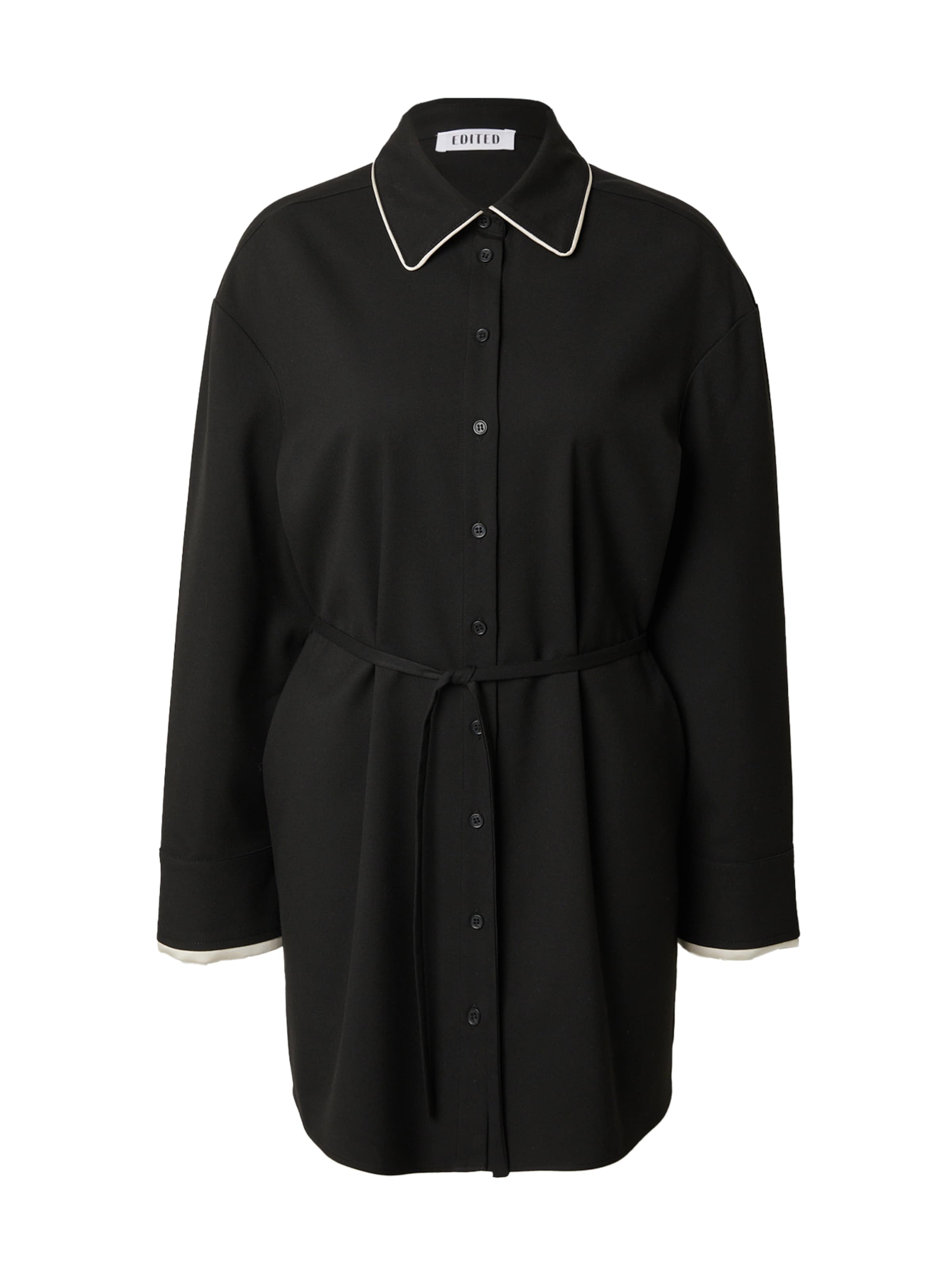 EDITED Šaty 'Elenor' - Čierna: predná strana