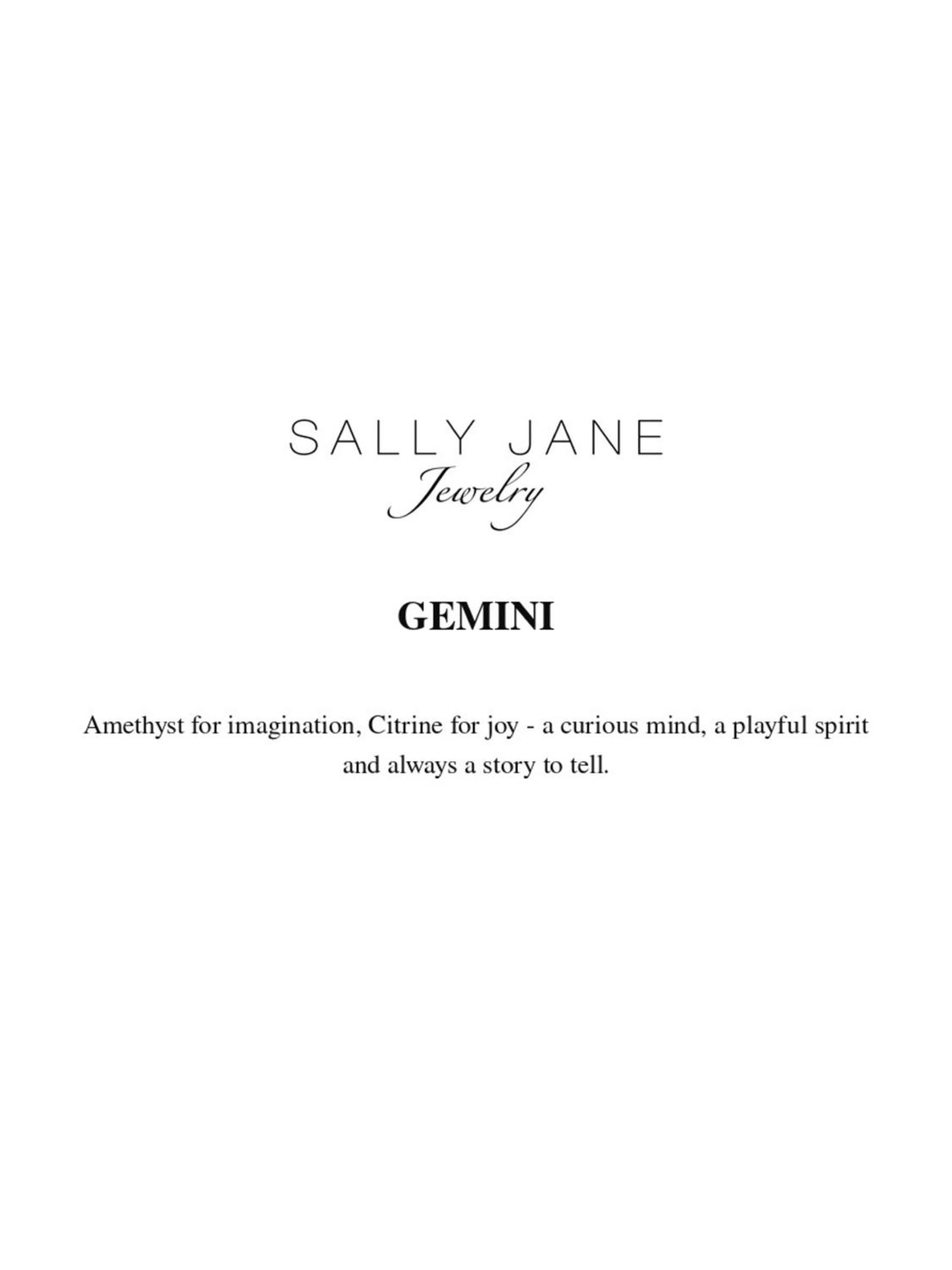 Braccialetto '18k Gold Plated Gemini | Tweelingen Zodiac' di Sally Jane Jewelry in oro