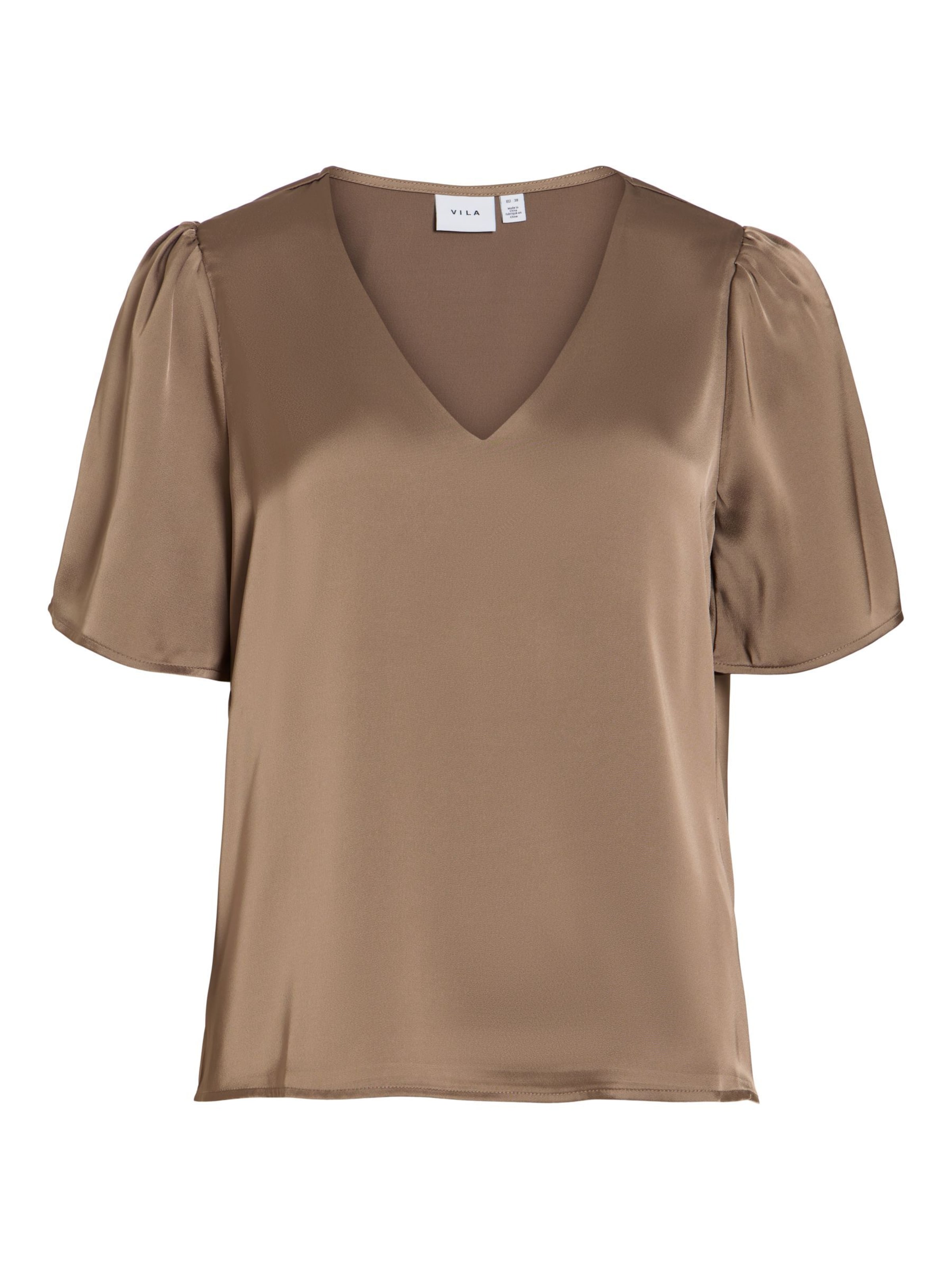 Camicia da donna 'VIEnna Ravenna' di VILA in beige: frontale