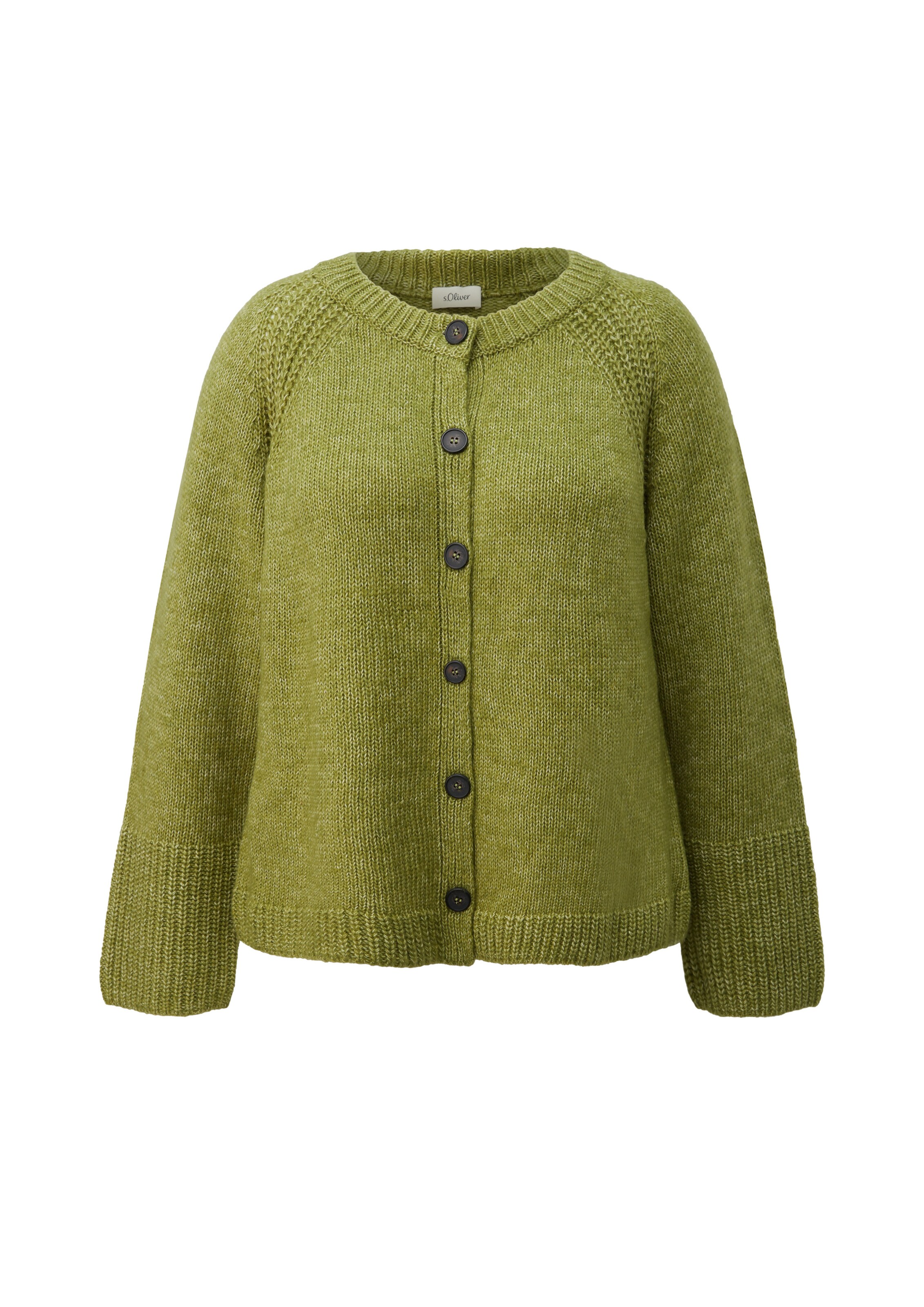 s.Oliver Knit cardigan in Green: front