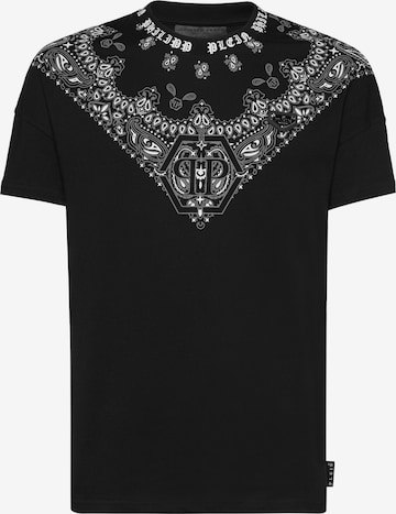 Philipp Plein - Camisa 'Paisley' em preto: frente