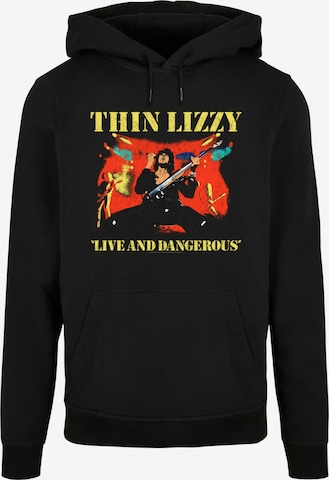 Merchcode Sweatshirt 'Thin Lizzy - LAD Bootleg' in Zwart: voorkant