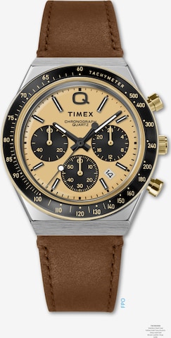 TIMEX Analog watch ' 1970s Q' in Brown: front