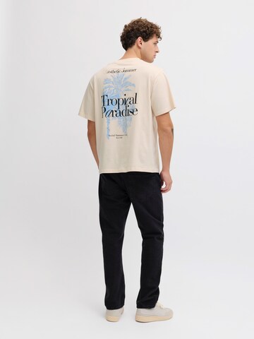 JJ Rebel Μπλουζάκι 'JREBCHRISTIAN' σε μπεζ