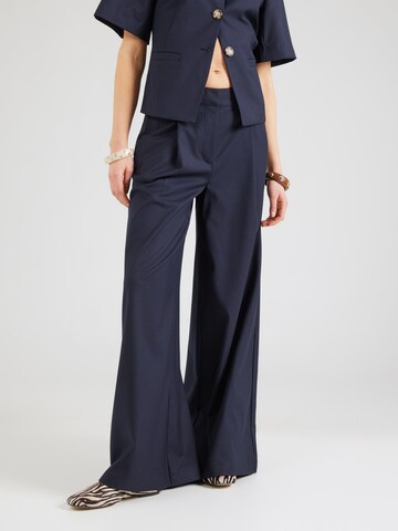 Noella Широкий Брюки со складками 'Kazia' в Синий: спереди