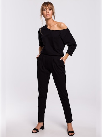 made of emotion - Jumpsuit en negro: frente