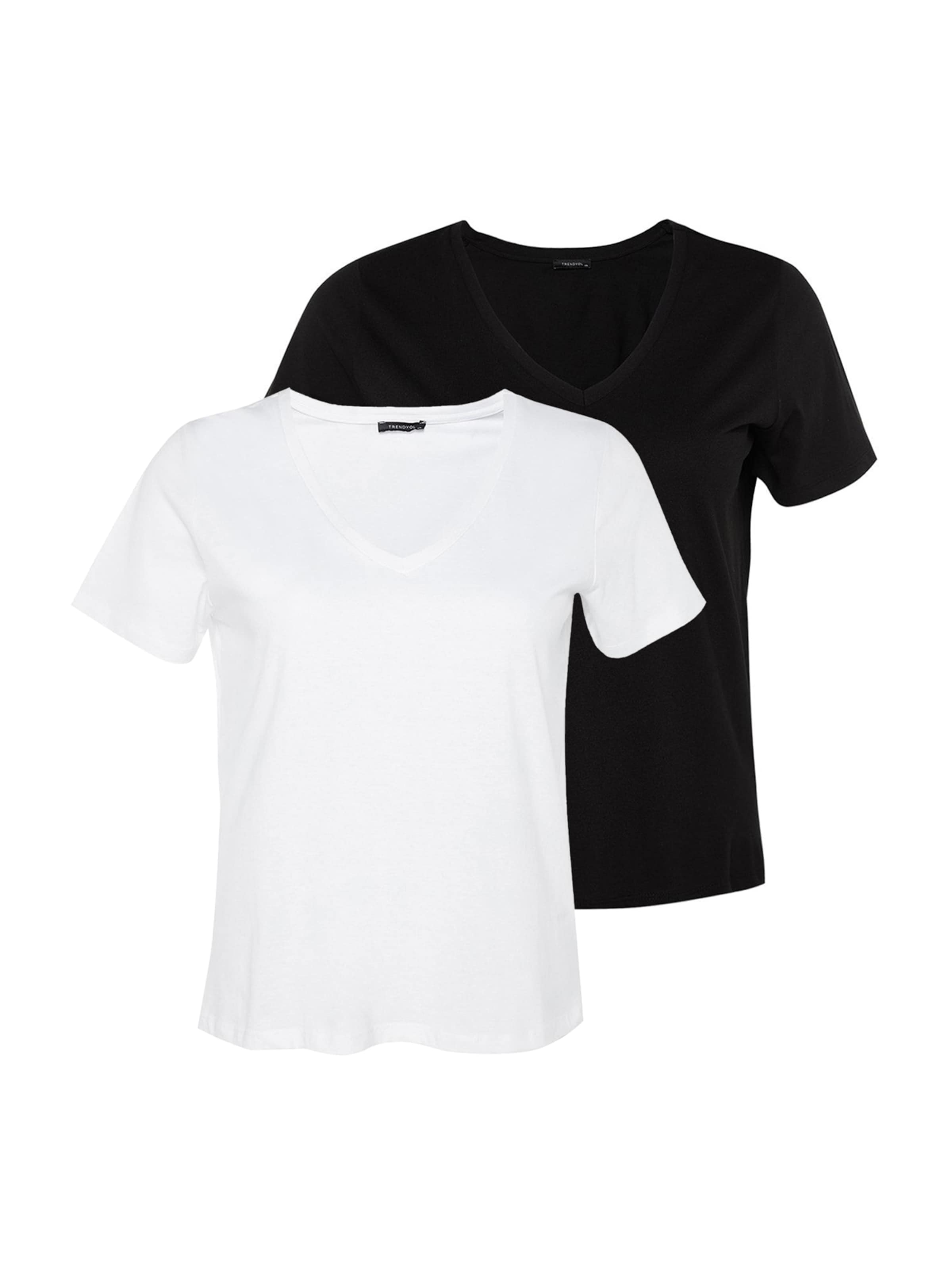 T-shirt Trendyol Curve en noir : devant