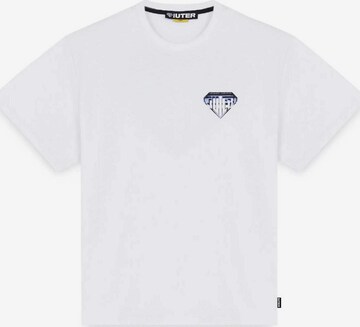 T-Shirt IUTER en blanc : devant