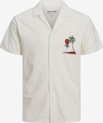 JACK & JONES Comfort fit Koszula 'OUTOFOFFICE' w kolorze biały: przód