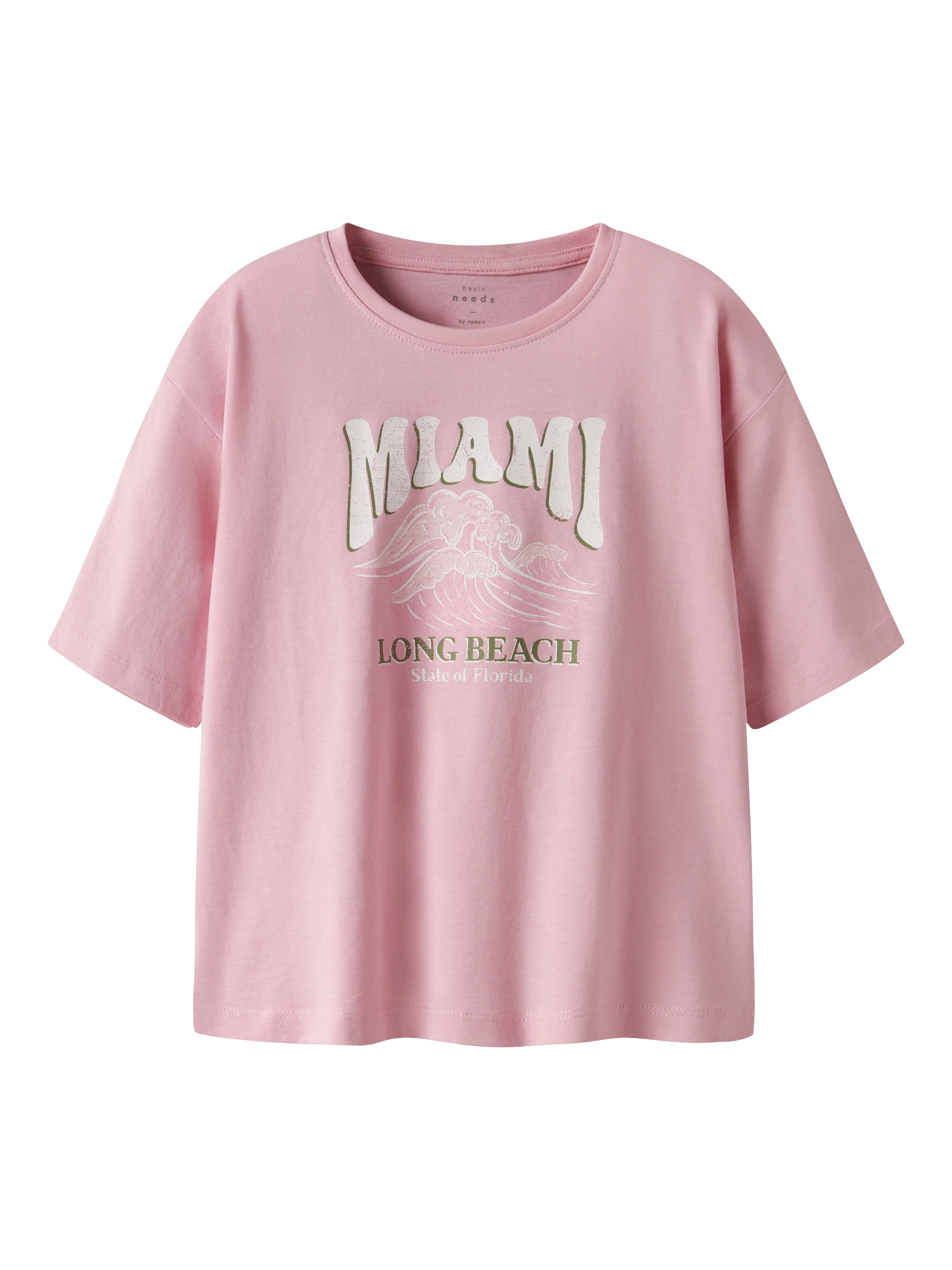 rozā NAME IT T-Krekls 'NKFVEEN': no priekšpuses