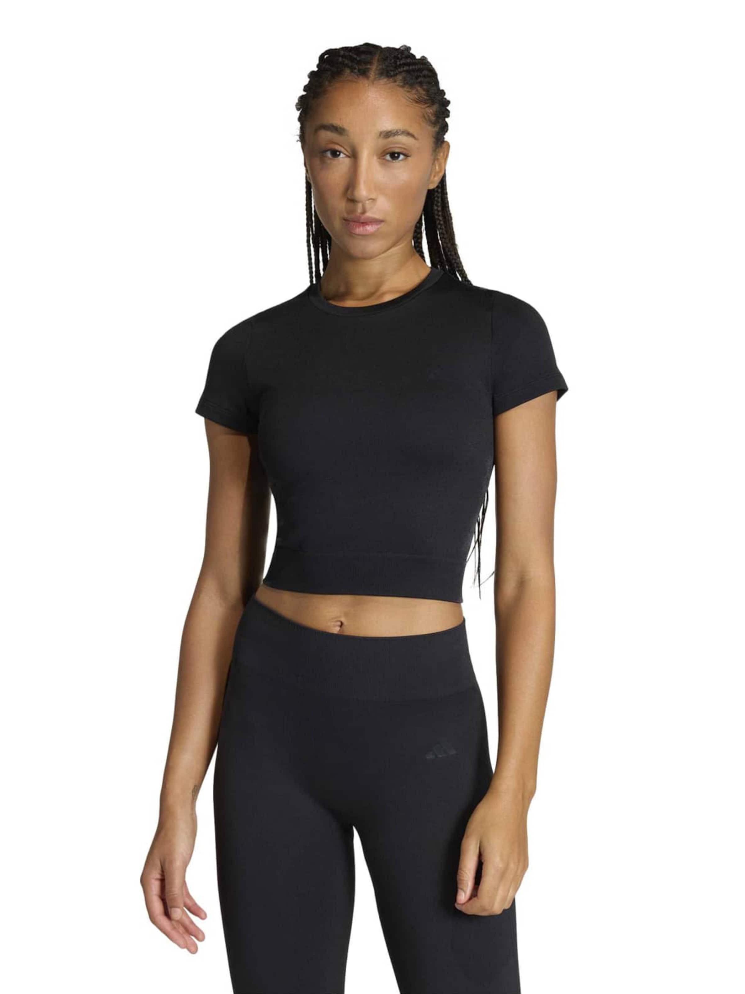 ADIDAS PERFORMANCE - Camiseta funcional en negro: frente