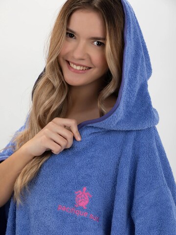 Pacifique Sud Athletic Robe 'Poncho Surf' in Purple