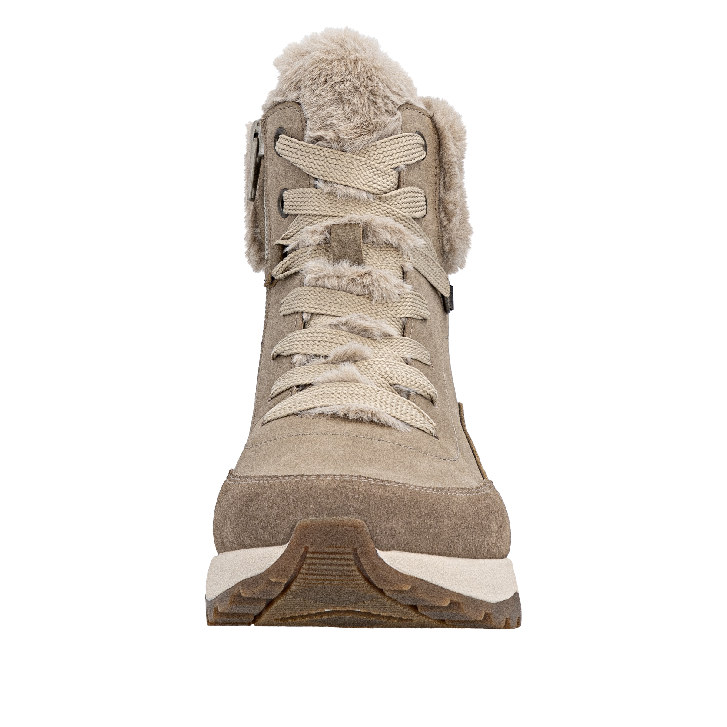 Bottines à lacets Rieker en beige