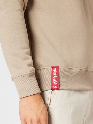 ALPHA INDUSTRIES Sweatshirt in Beige