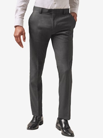 Next Slimfit Pantalon in Grijs: voorkant