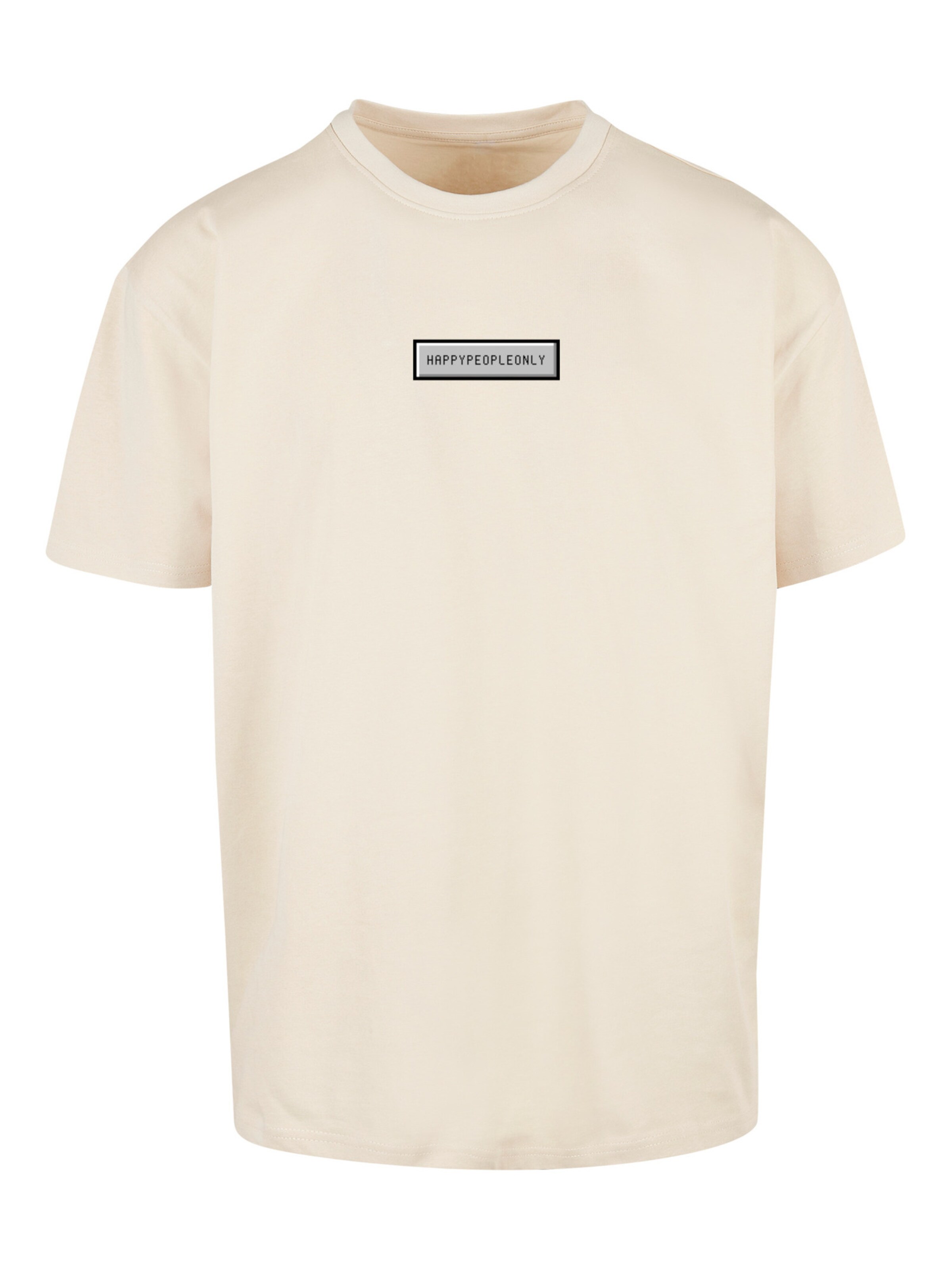 F4NT4STIC Shirt 'SIlvester Party Happy People Only' in Beige: Vorderseite
