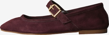 Next Ballet Flats with Strap 'N. Premium' in Purple: front