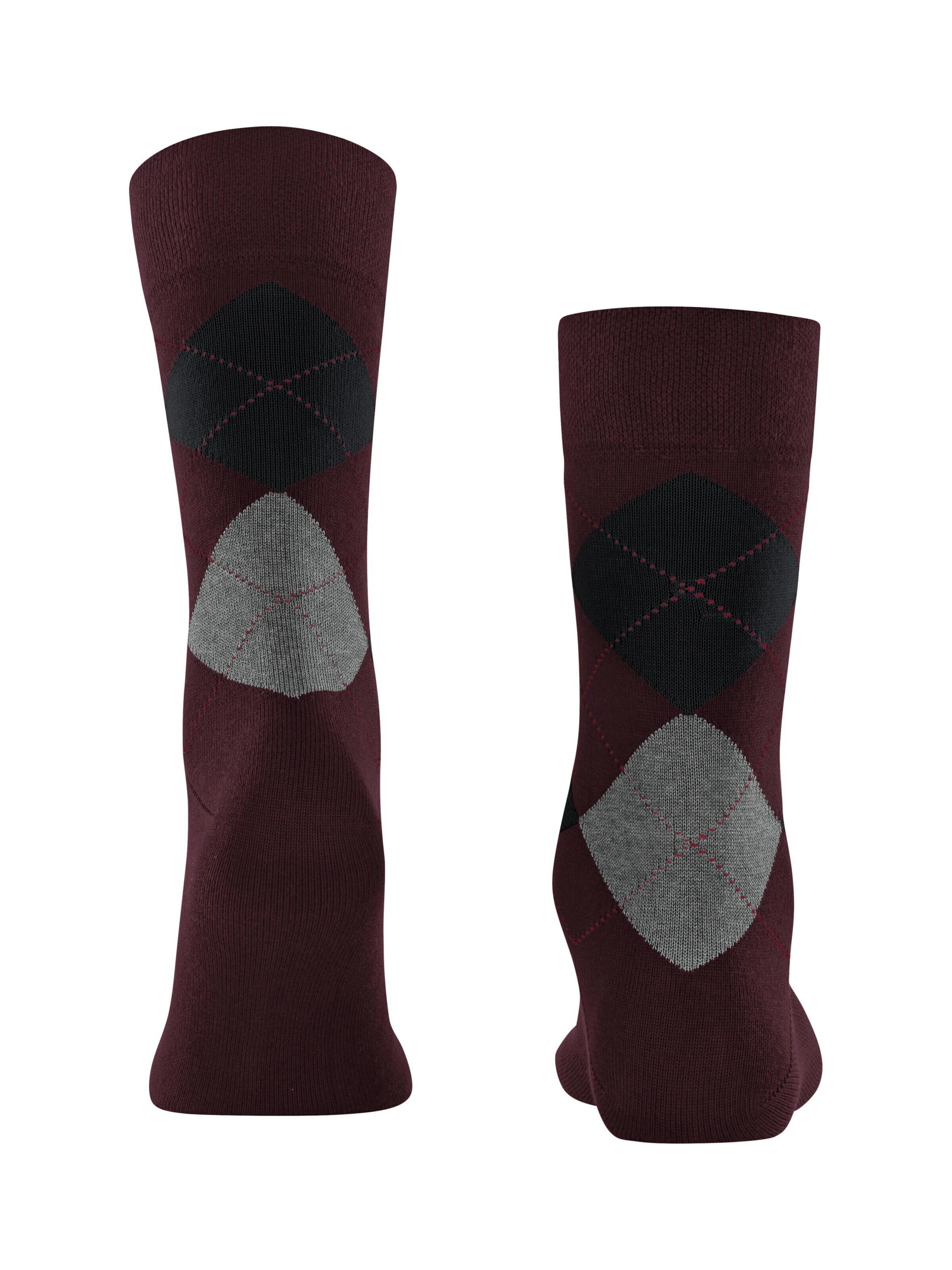 FALKE Socks 'Sensitive Argyle' in Red