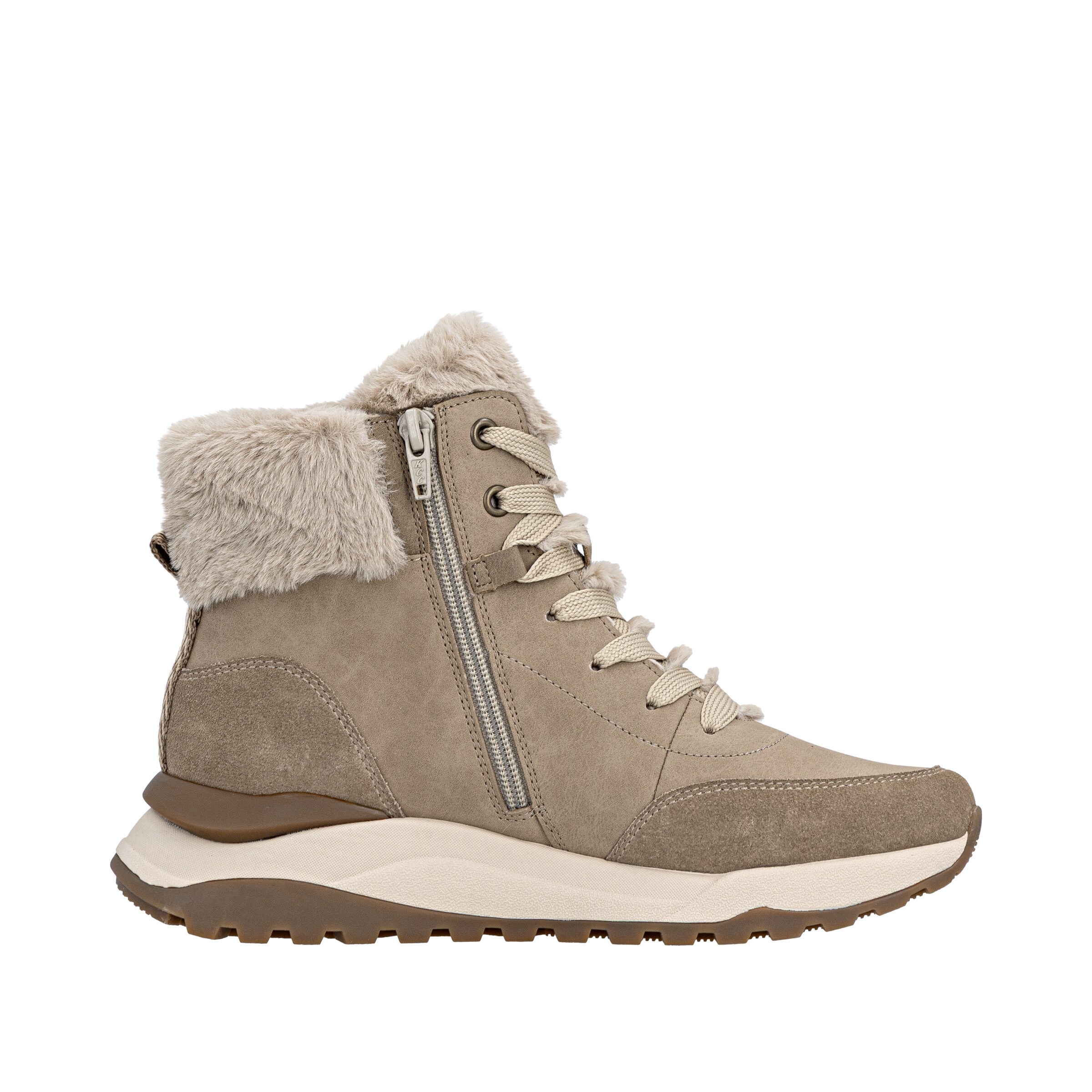 Bottines à lacets Rieker en beige