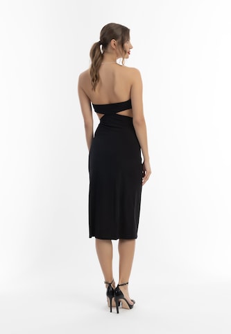 Rochie de la faina pe negru